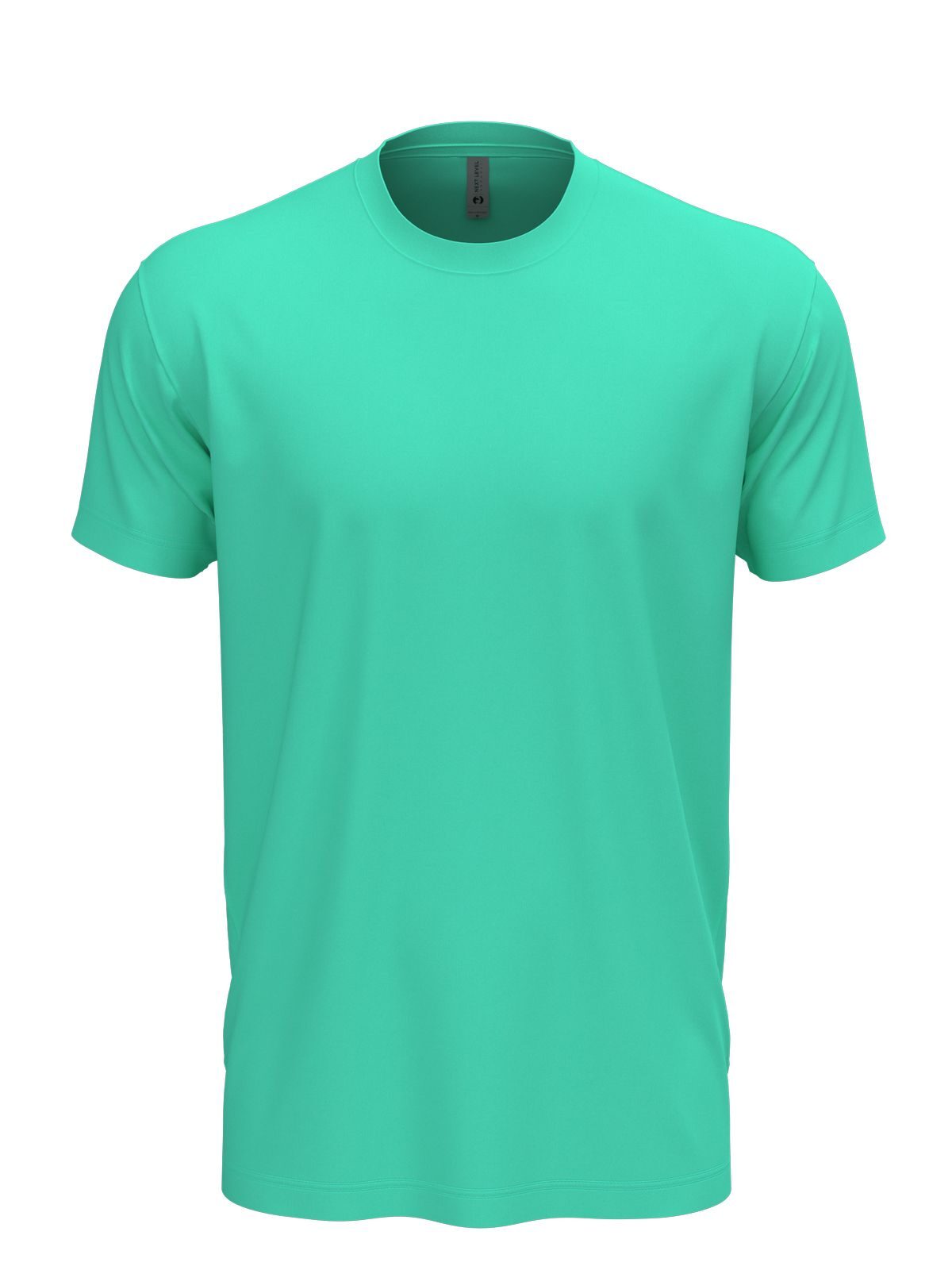 Cotton Unisex T-Shirt – Next Level Apparel – Farbe tahiti blue – individuell veredelbar
