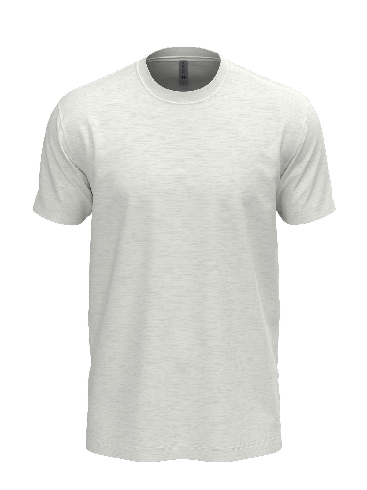 Tri-Blend Unisex T-Shirt – Next Level Apparel – Farbe heather white – individuell veredelbar
