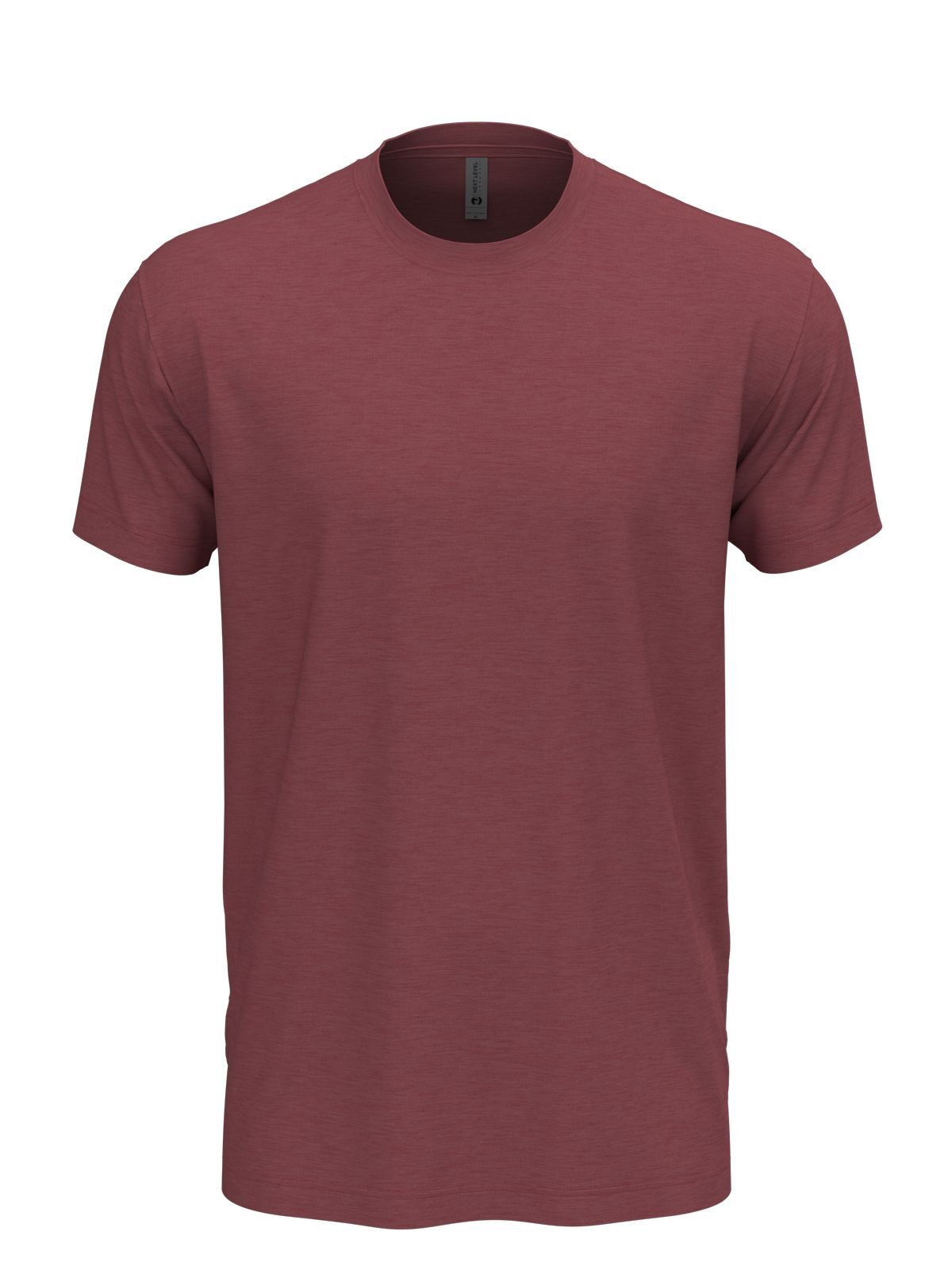 CVC Unisex T-Shirt – Next Level Apparel – Farbe heather maroon – individuell veredelbar