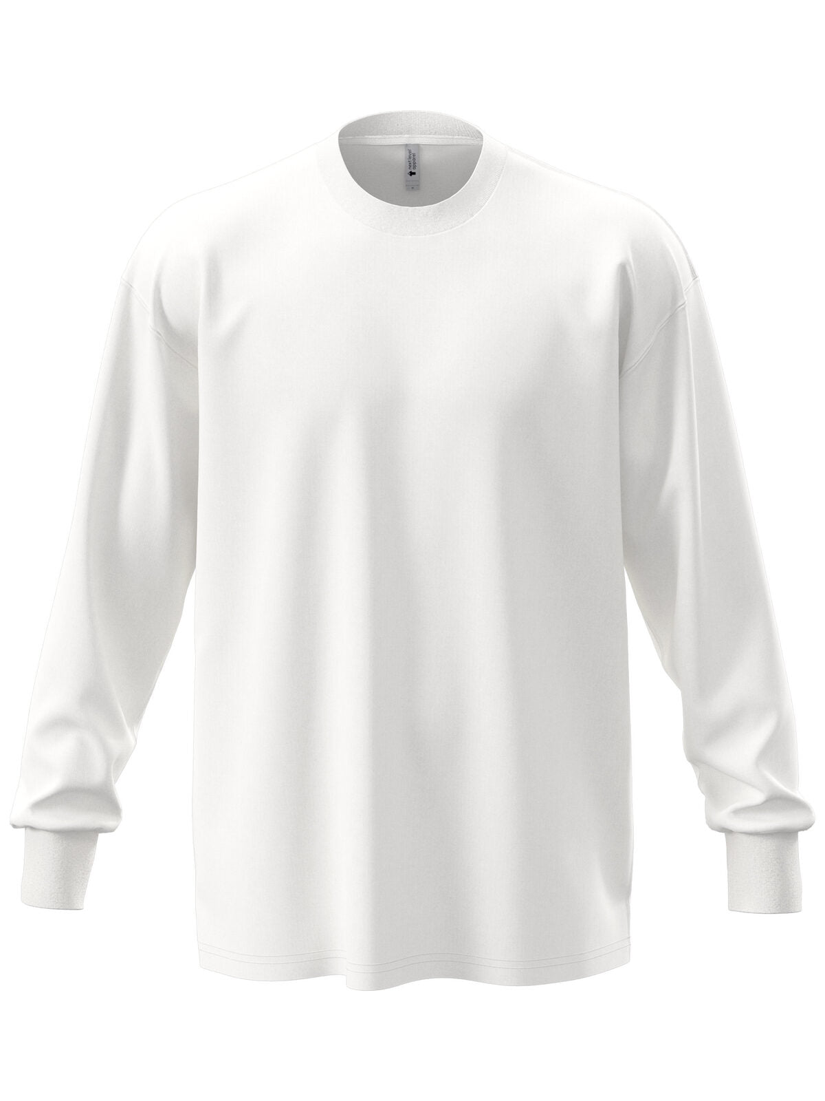 Unisex Heavyweight Long Sleeve Herren Sweatshirt / Hoodie – Next Level Apparel – Farbe Weiß – individuell veredelbar