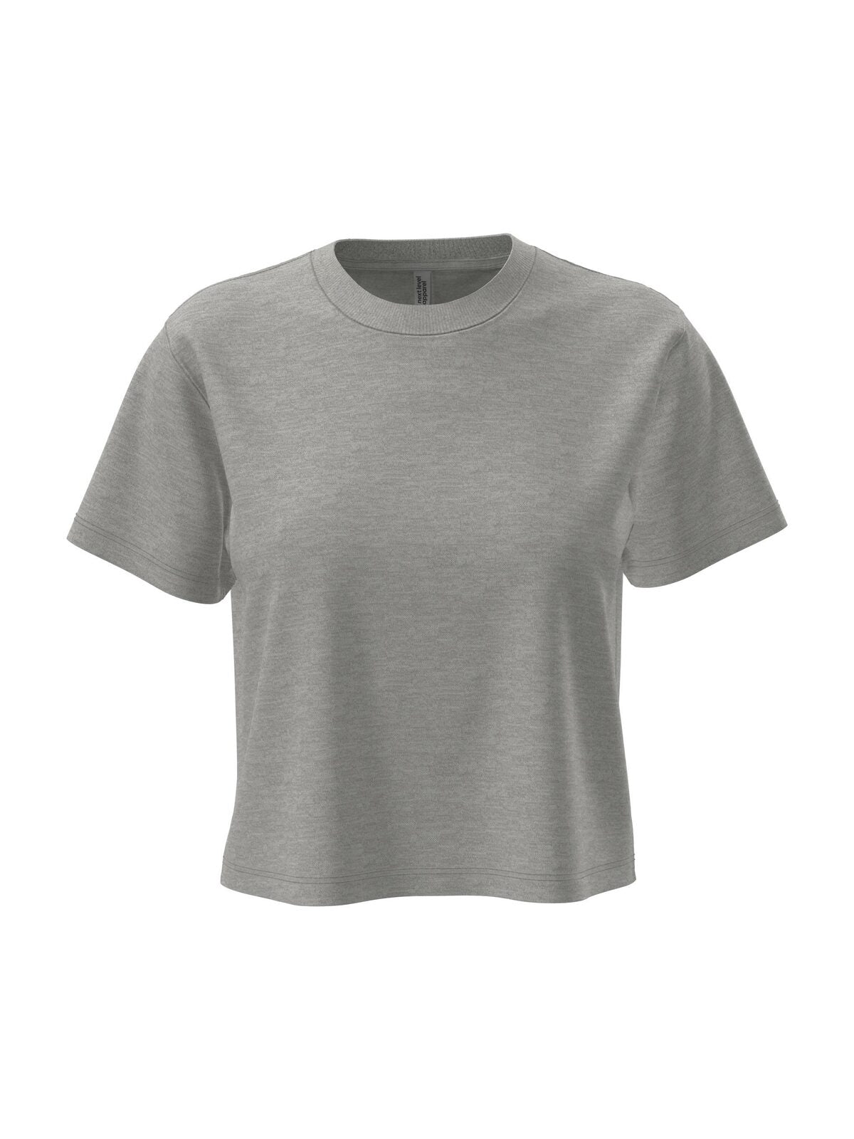 Heavyweight Boxy Damen T-Shirt – Next Level Apparel – Farbe heather gray – individuell veredelbar