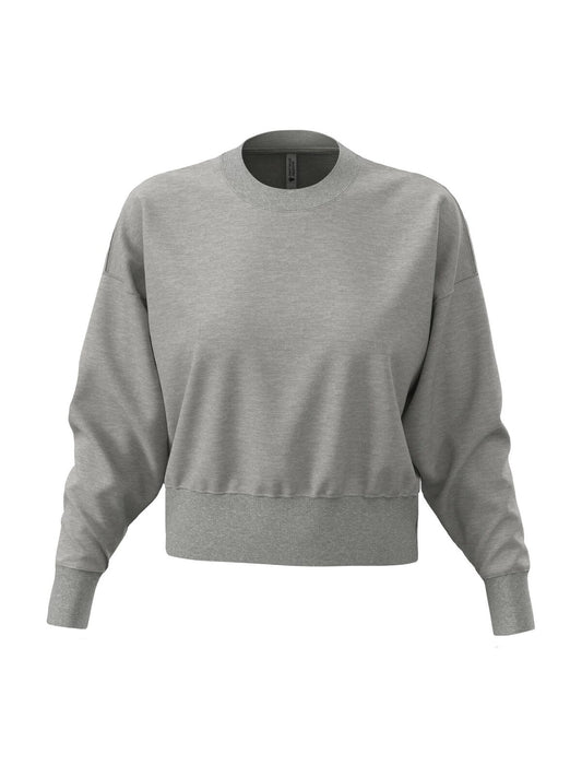 Heavyweight Sweatshirt Damen Sweatshirt / Hoodie – Next Level Apparel – Farbe heather gray – individuell veredelbar