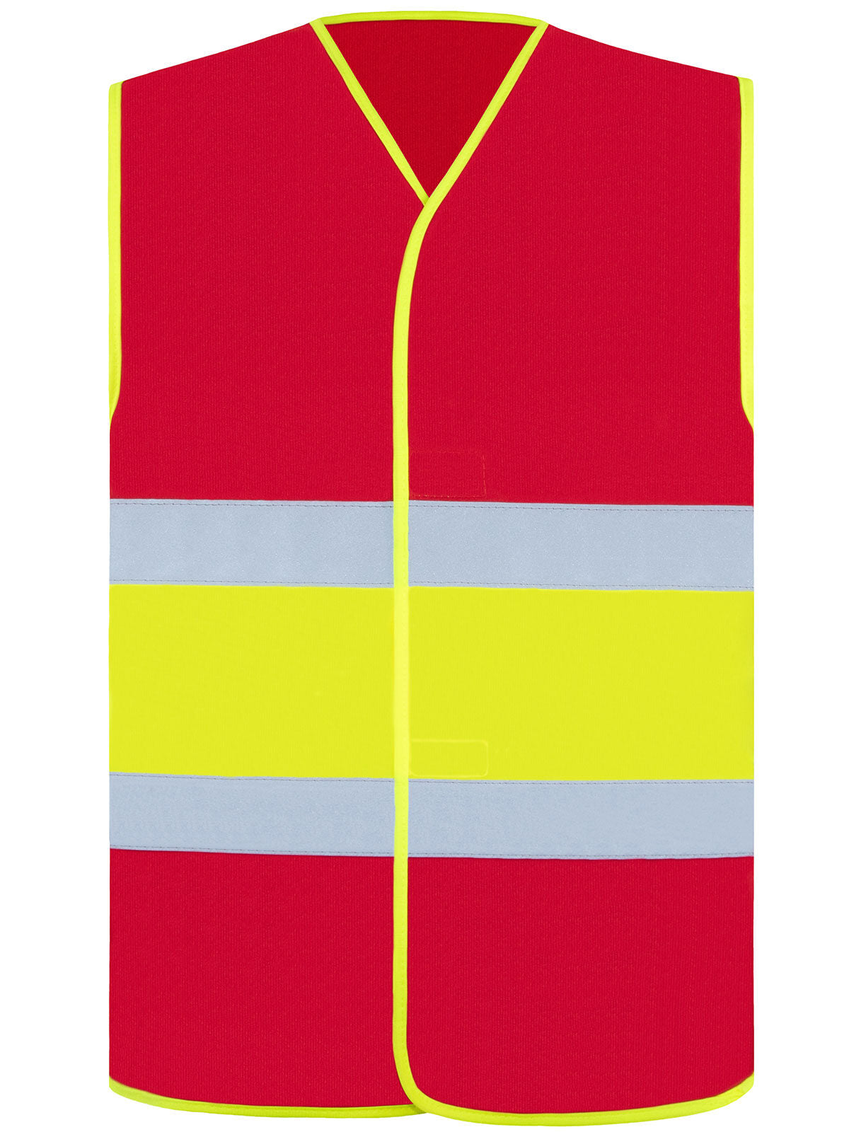 National Flag Herren Warnweste / Sicherheitsweste – Korntex – Farbe Rosso-giallo-rosso – individuell veredelbar