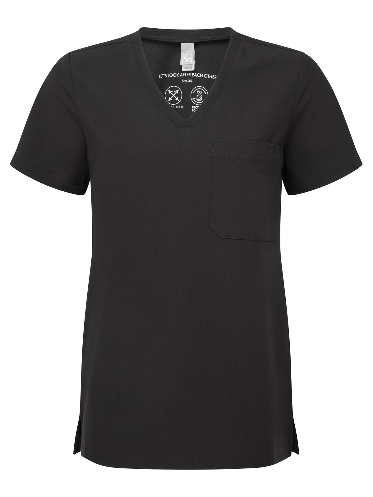 'Limitless' Women's -Stretch Tunic Damen Schürze / Kasack – Onna – Farbe Schwarz – individuell veredelbar