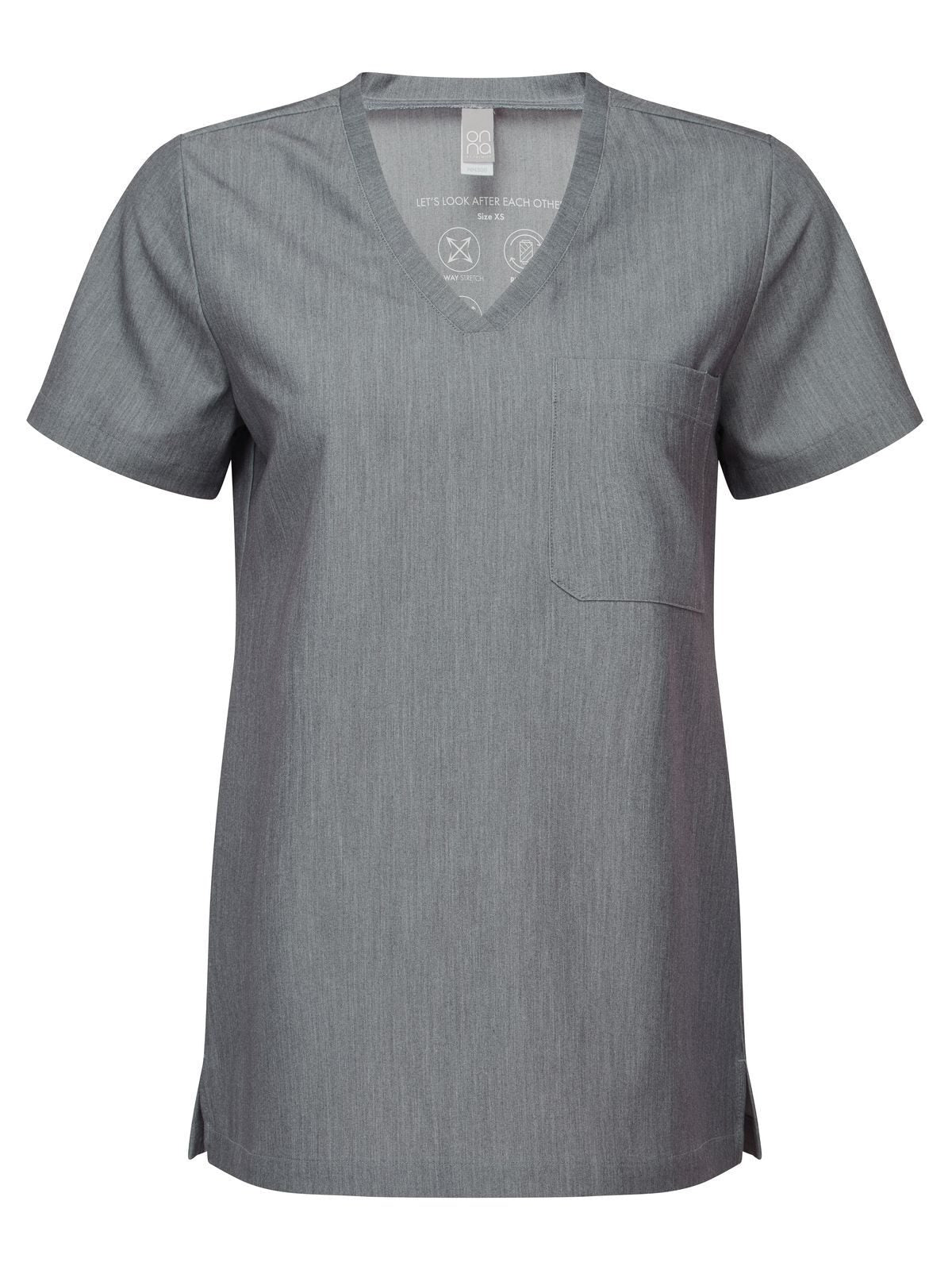 'Limitless' Women's -Stretch Tunic Damen Schürze / Kasack – Onna – Farbe dynamo grey – individuell veredelbar
