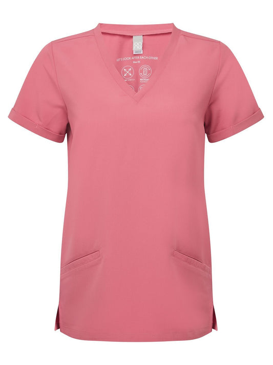 'Invincible' Women's -Stretch Tunic Damen Schürze / Kasack – Onna – Farbe calm pink – individuell veredelbar