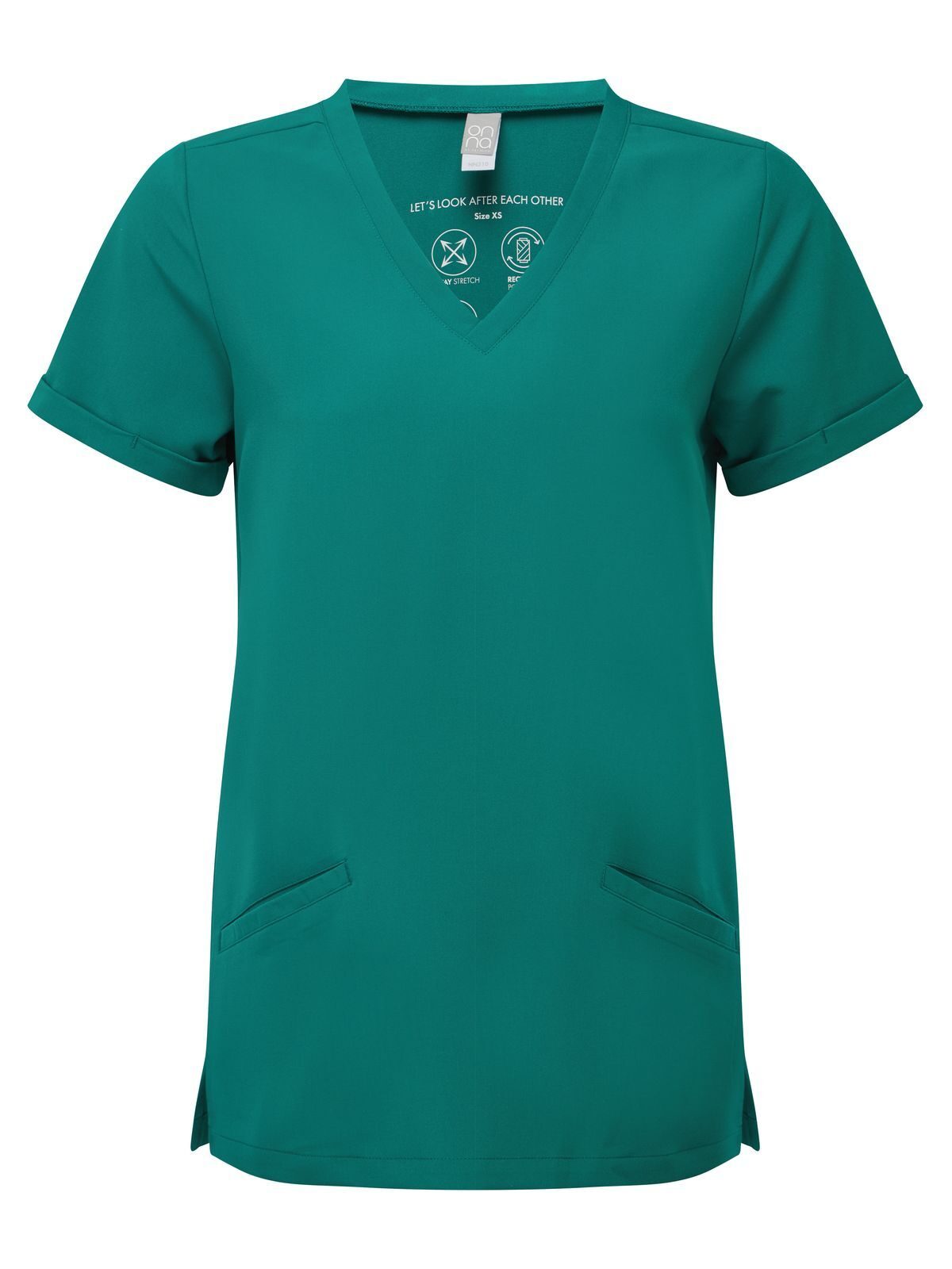 'Invincible' Women's -Stretch Tunic Damen Schürze / Kasack – Onna – Farbe clean green – individuell veredelbar