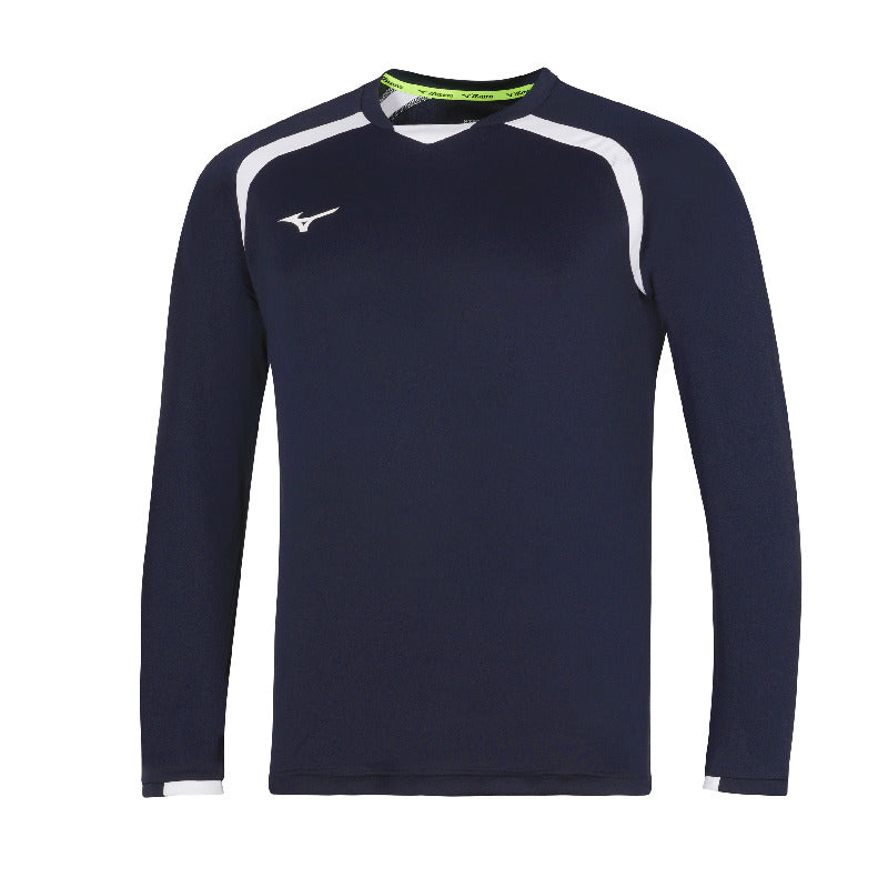 Mizuno Sport-T-Shirt MZNRB LS – Herren | P2EAB585 – Marineblau