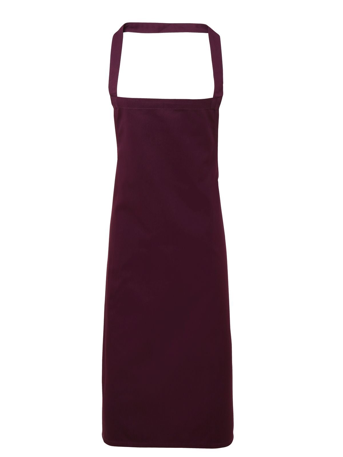Cotton Bib Apron Schürze / Kasack – Premier – Farbe aubergine – individuell veredelbar