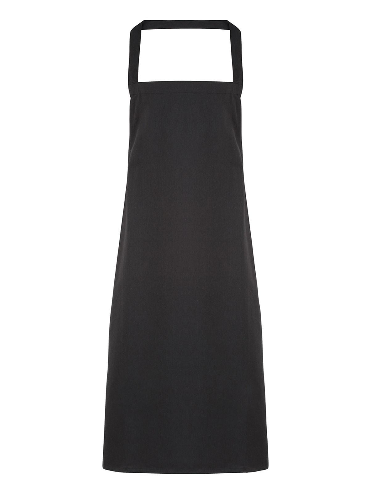 Cotton Bib Apron Schürze / Kasack – Premier – Farbe Schwarz – individuell veredelbar