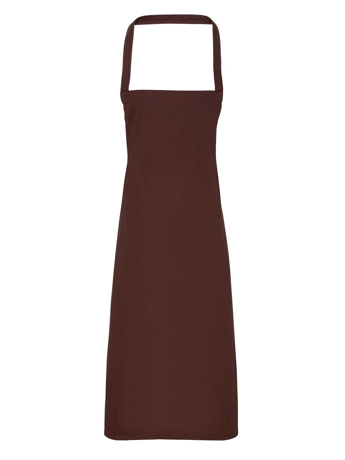 Cotton Bib Apron Schürze / Kasack – Premier – Farbe Braun – individuell veredelbar