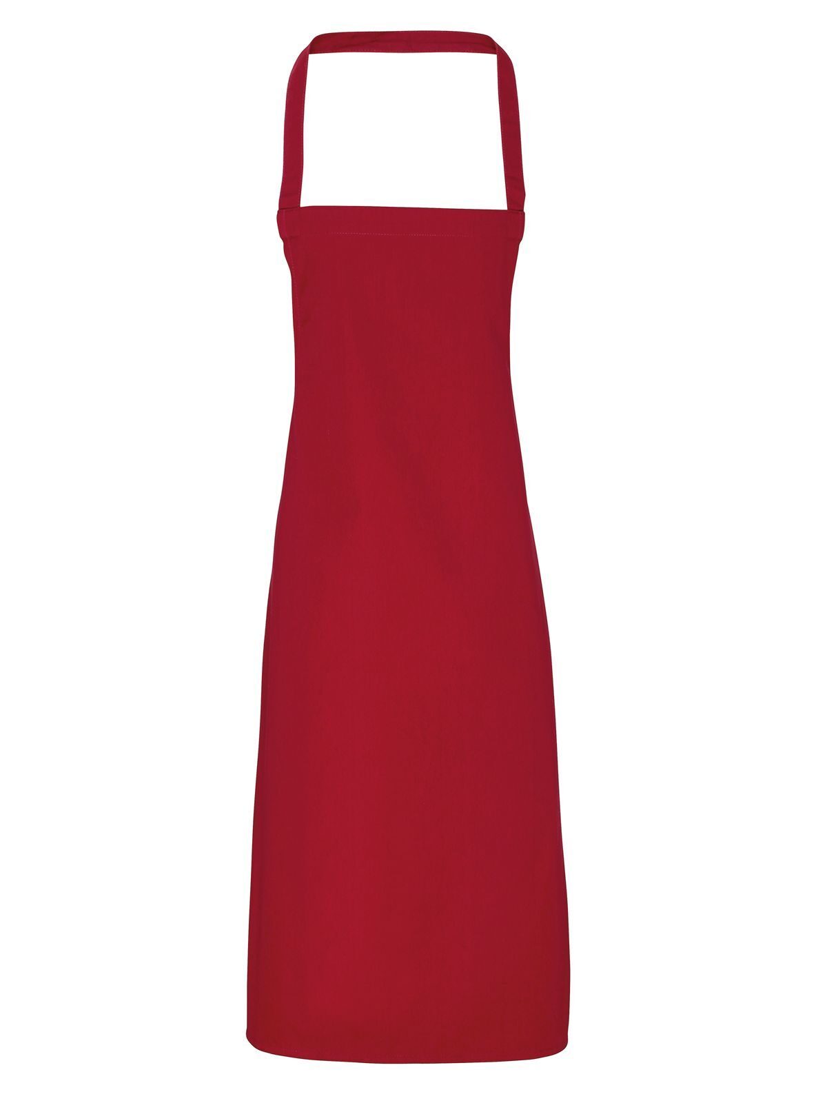 Cotton Bib Apron Schürze / Kasack – Premier – Farbe Burgundy – individuell veredelbar