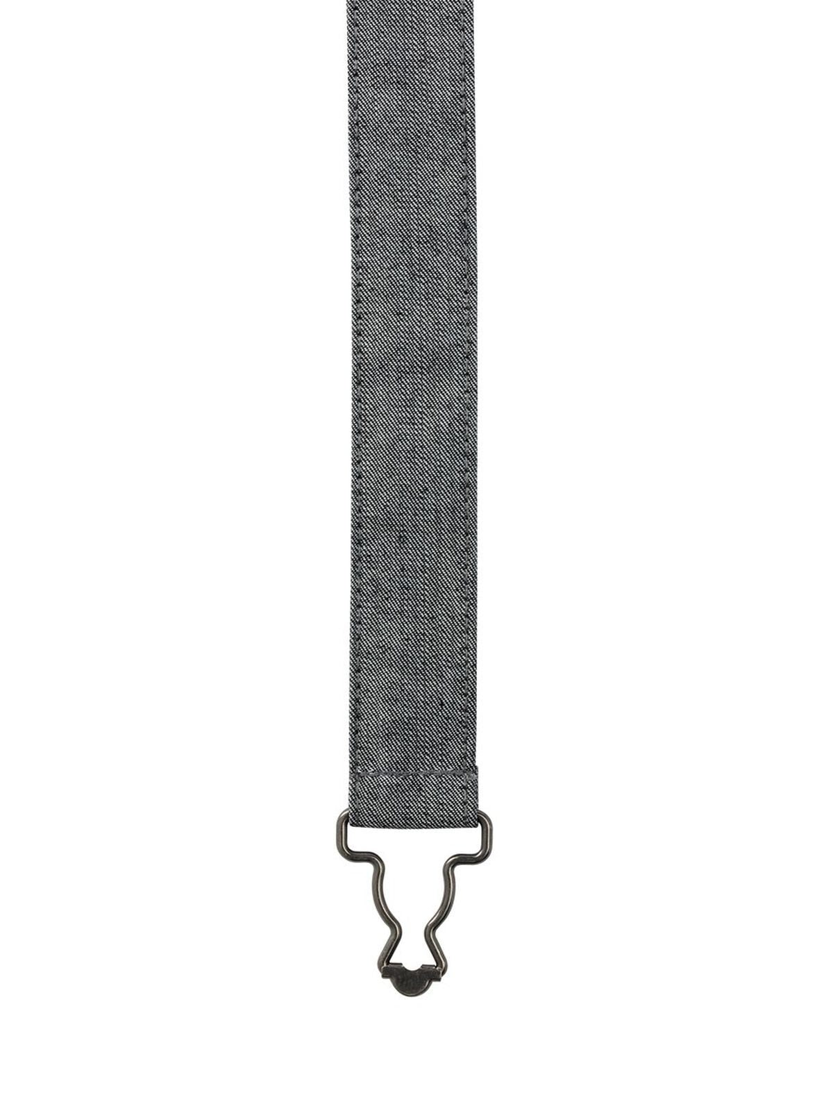 Cross Back Interchangeable Apron Straps Zubehör – Premier – Farbe black denim – individuell veredelbar