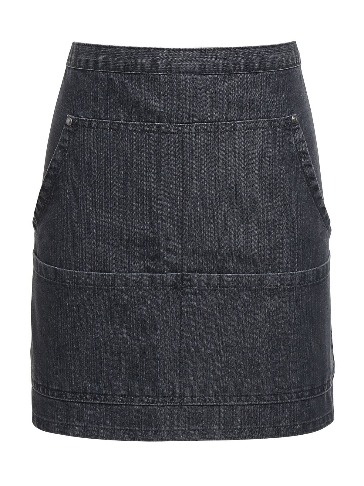 Jeans Stitch Denim Waist Apron Schürze / Kasack – Premier – Farbe black denim – individuell veredelbar