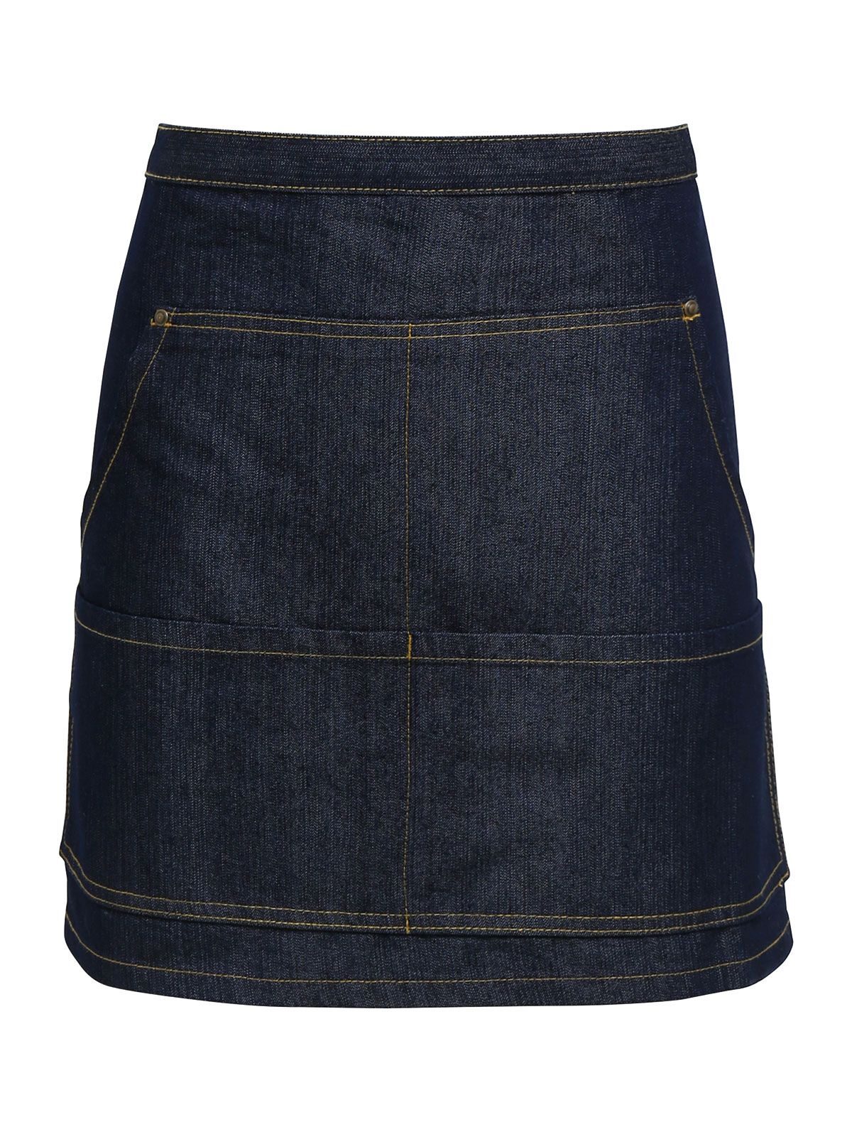 Jeans Stitch Denim Waist Apron Schürze / Kasack – Premier – Farbe indigo denim – individuell veredelbar