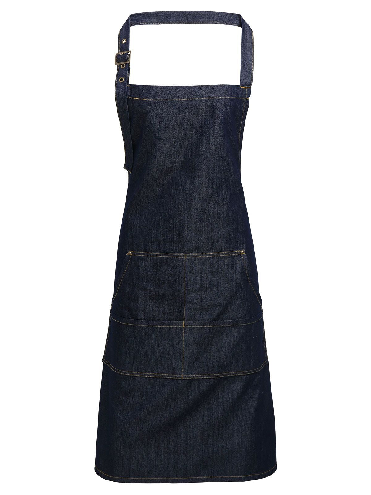 Jeans Stitch Denim Bib Apron Schürze / Kasack – Premier – Farbe indigo denim – individuell veredelbar