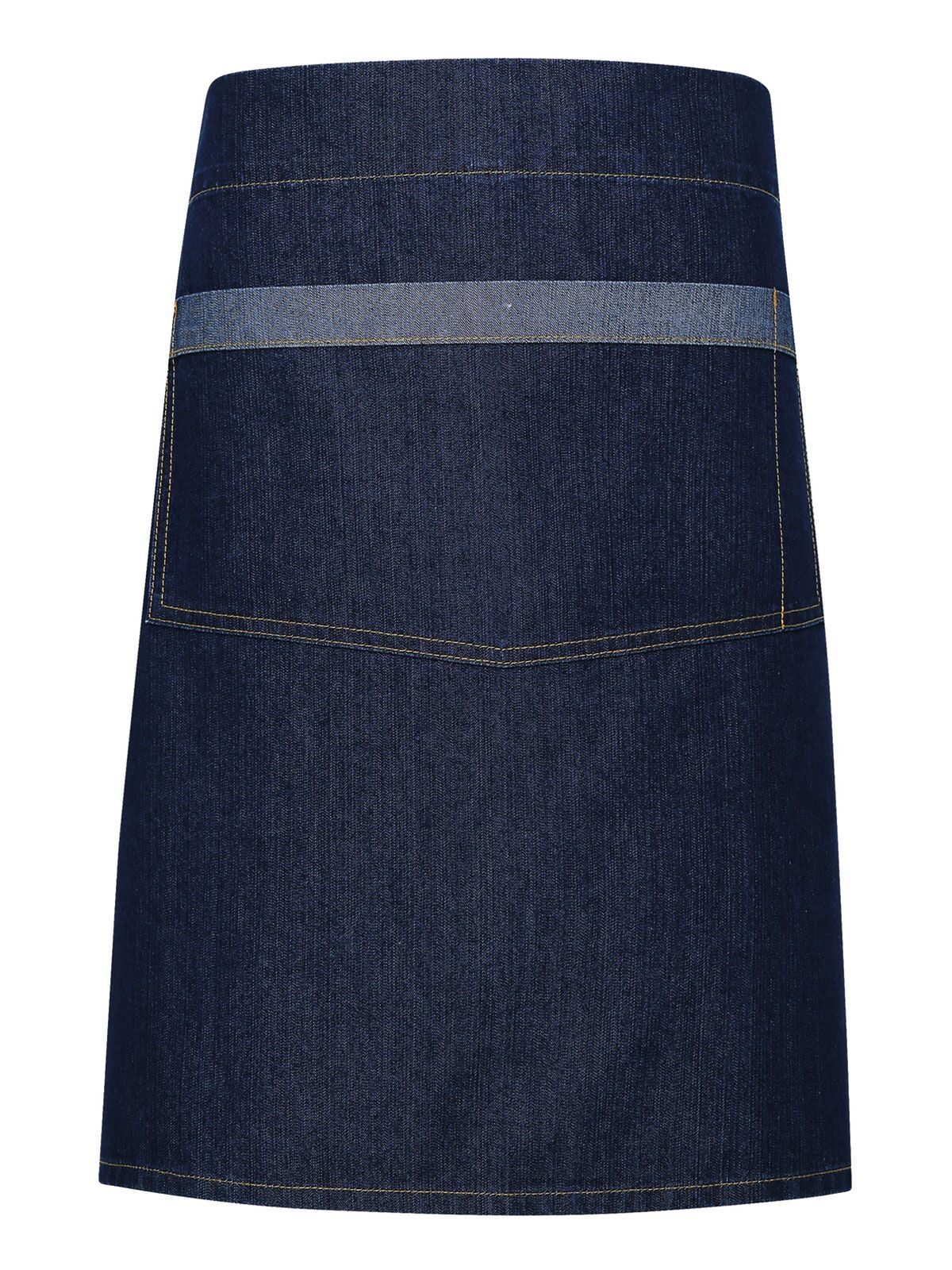 Domain Contrast Denim Waist Apron Schürze / Kasack – Premier – Farbe indigo denim – individuell veredelbar
