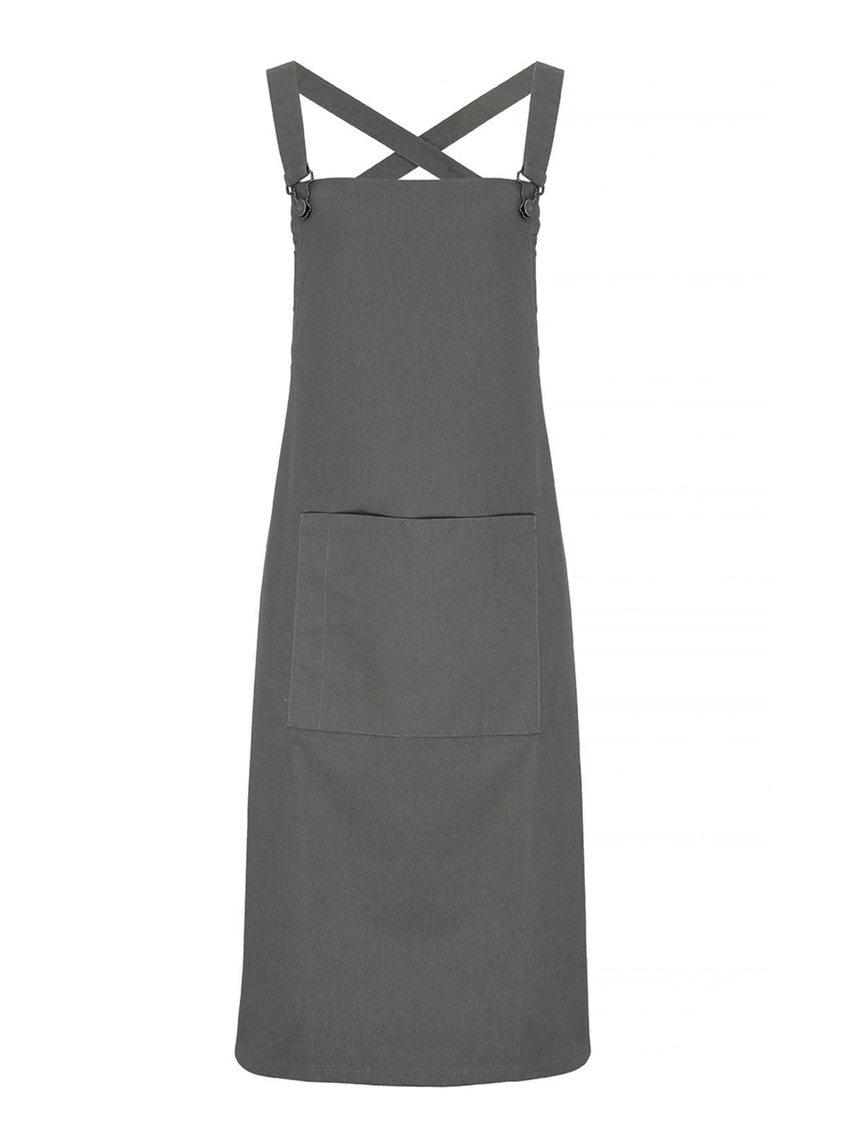 Cross Back "Barista" Bib Apron Schürze / Kasack – Premier – Farbe Dunkelgrau – individuell veredelbar