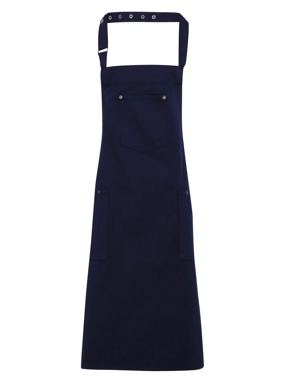 Cotton Chino Bib Apron Schürze / Kasack – Premier – Farbe Navy – individuell veredelbar