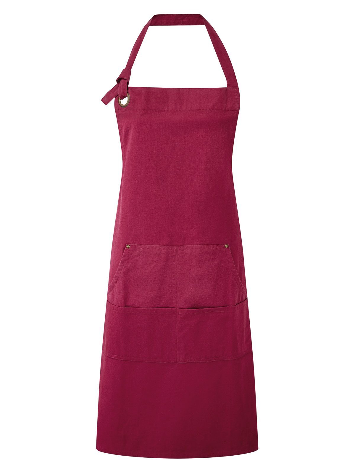 Calibre' Heavy Cotton Canvas Pocket Apron Schürze / Kasack – Premier – Farbe Burgundy – individuell veredelbar