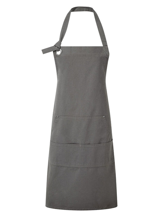 Calibre' Heavy Cotton Canvas Pocket Apron Schürze / Kasack – Premier – Farbe Dunkelgrau – individuell veredelbar