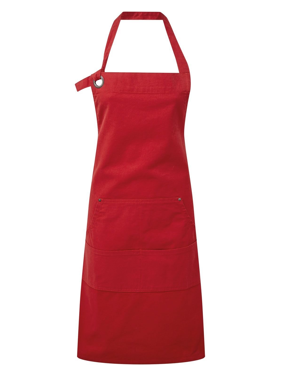 Calibre' Heavy Cotton Canvas Pocket Apron Schürze / Kasack – Premier – Farbe Rot – individuell veredelbar