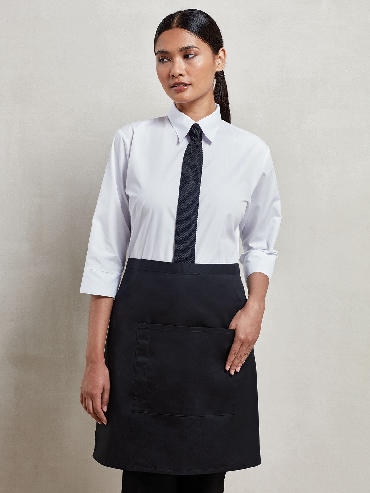 'Colours' Mid Length Apron With Pocket Schürze / Kasack – Premier – Farbe indigo denim – individuell veredelbar