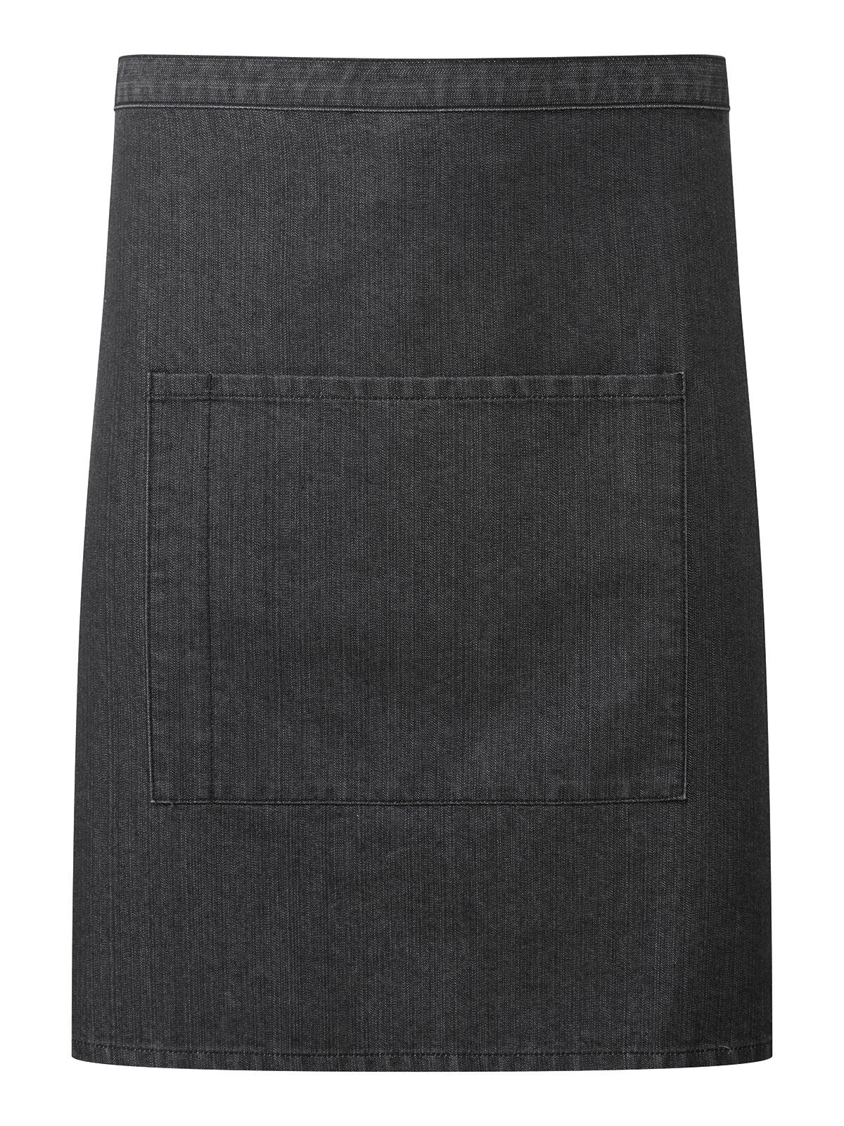'Colours' Mid Length Apron With Pocket Schürze / Kasack – Premier – Farbe black denim – individuell veredelbar