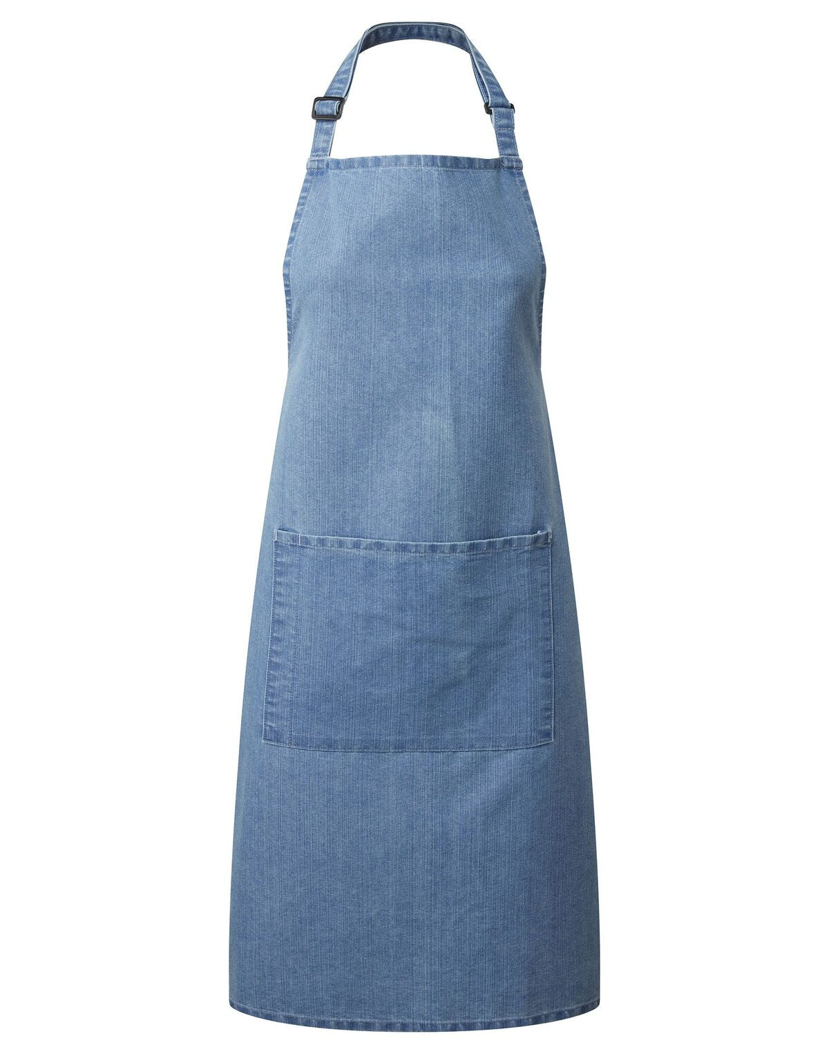 Colours Bib Apron With Pocket Schürze / Kasack – Premier – Farbe blue denim – individuell veredelbar