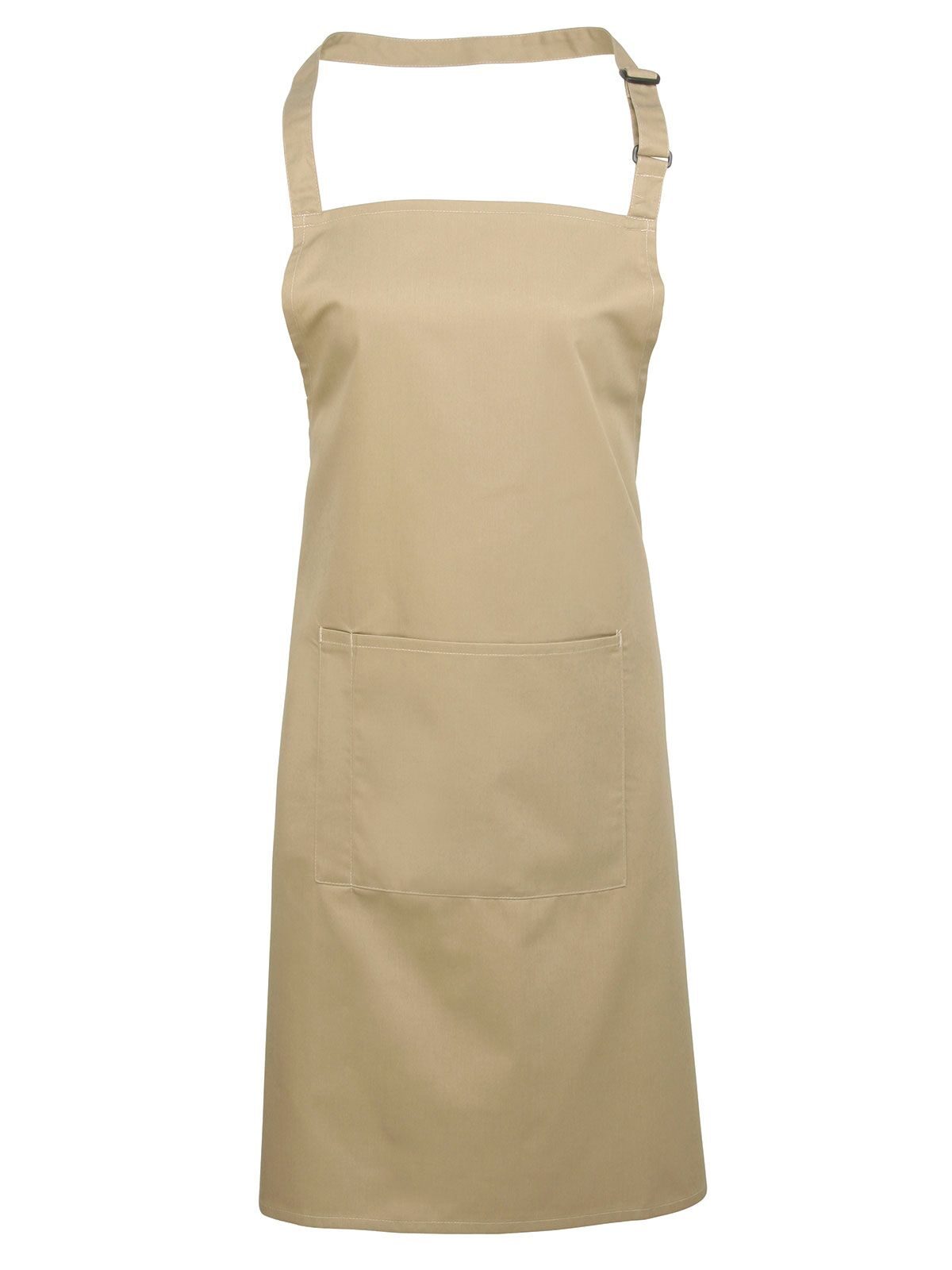 Colours Bib Apron With Pocket Schürze / Kasack – Premier – Farbe Khaki – individuell veredelbar