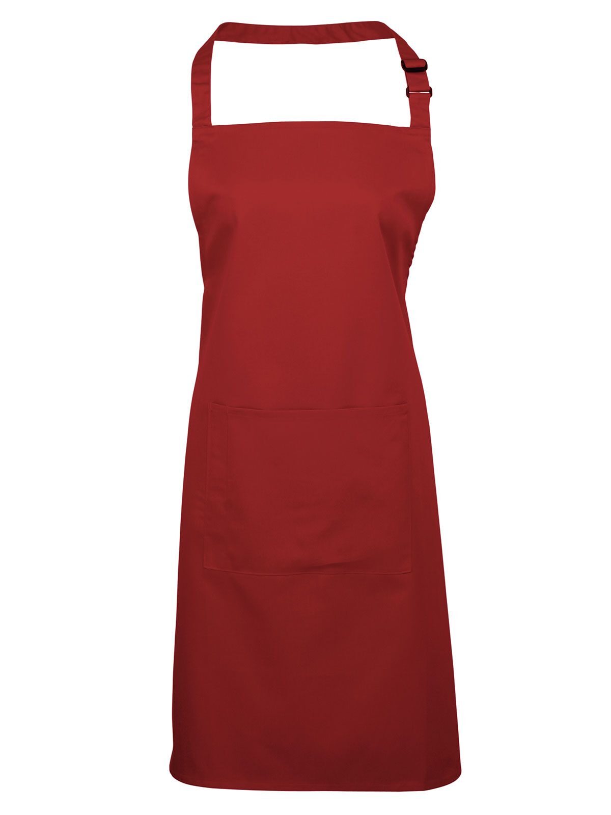 Colours Bib Apron With Pocket Schürze / Kasack – Premier – Farbe Rot – individuell veredelbar