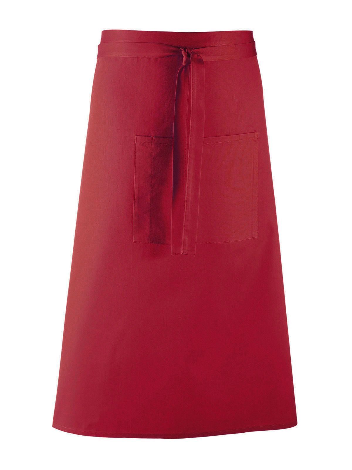 Colours Bar Apron Schürze / Kasack – Premier – Farbe Burgundy – individuell veredelbar