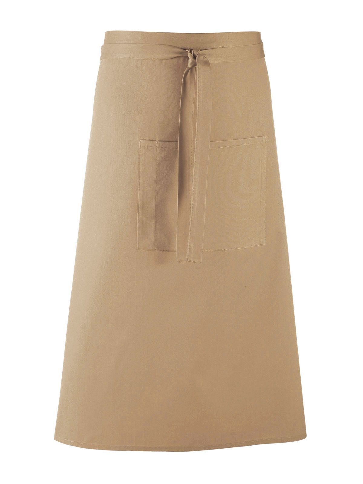 Colours Bar Apron Schürze / Kasack – Premier – Farbe Khaki – individuell veredelbar