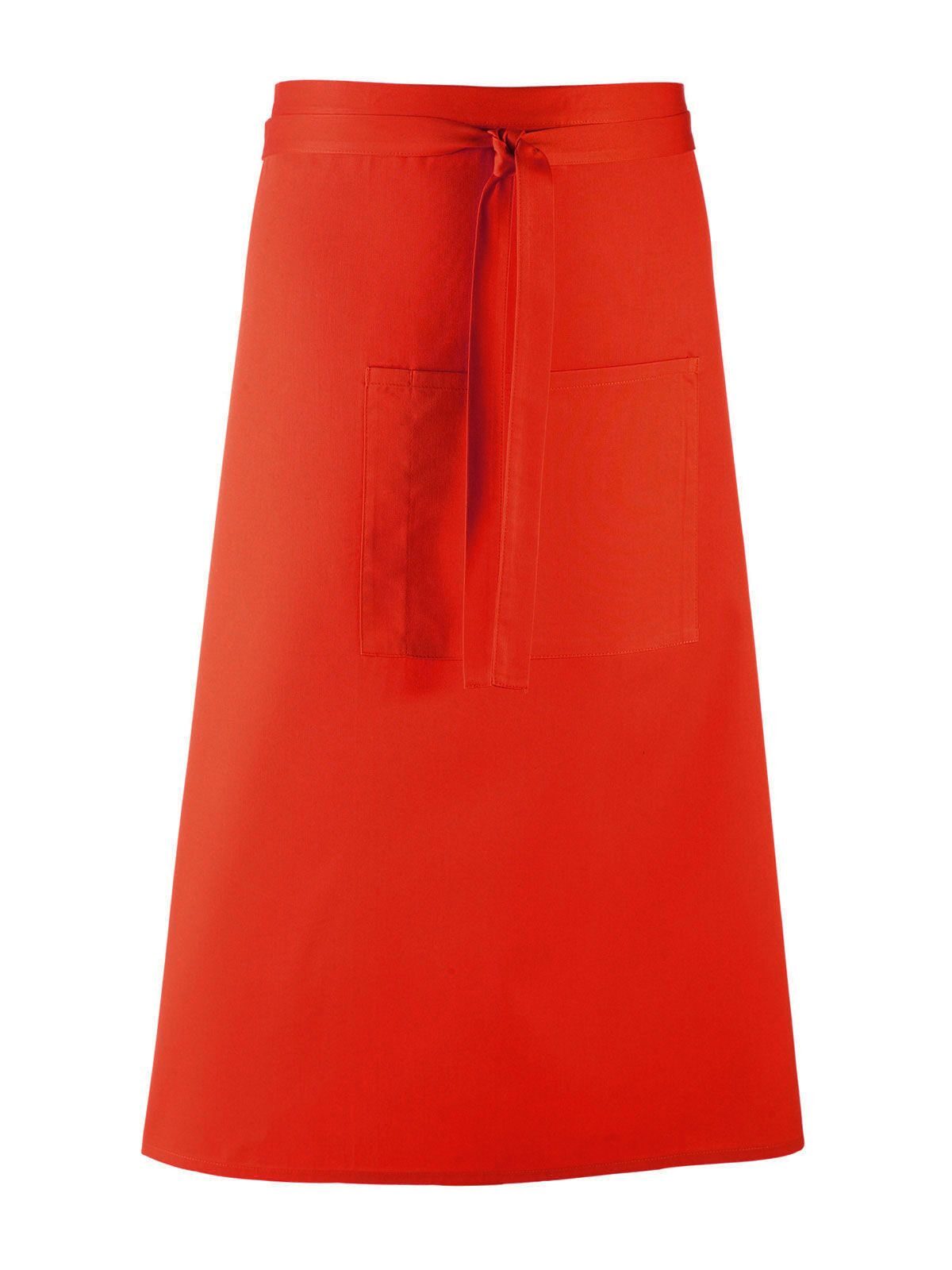 Colours Bar Apron Schürze / Kasack – Premier – Farbe Rot – individuell veredelbar