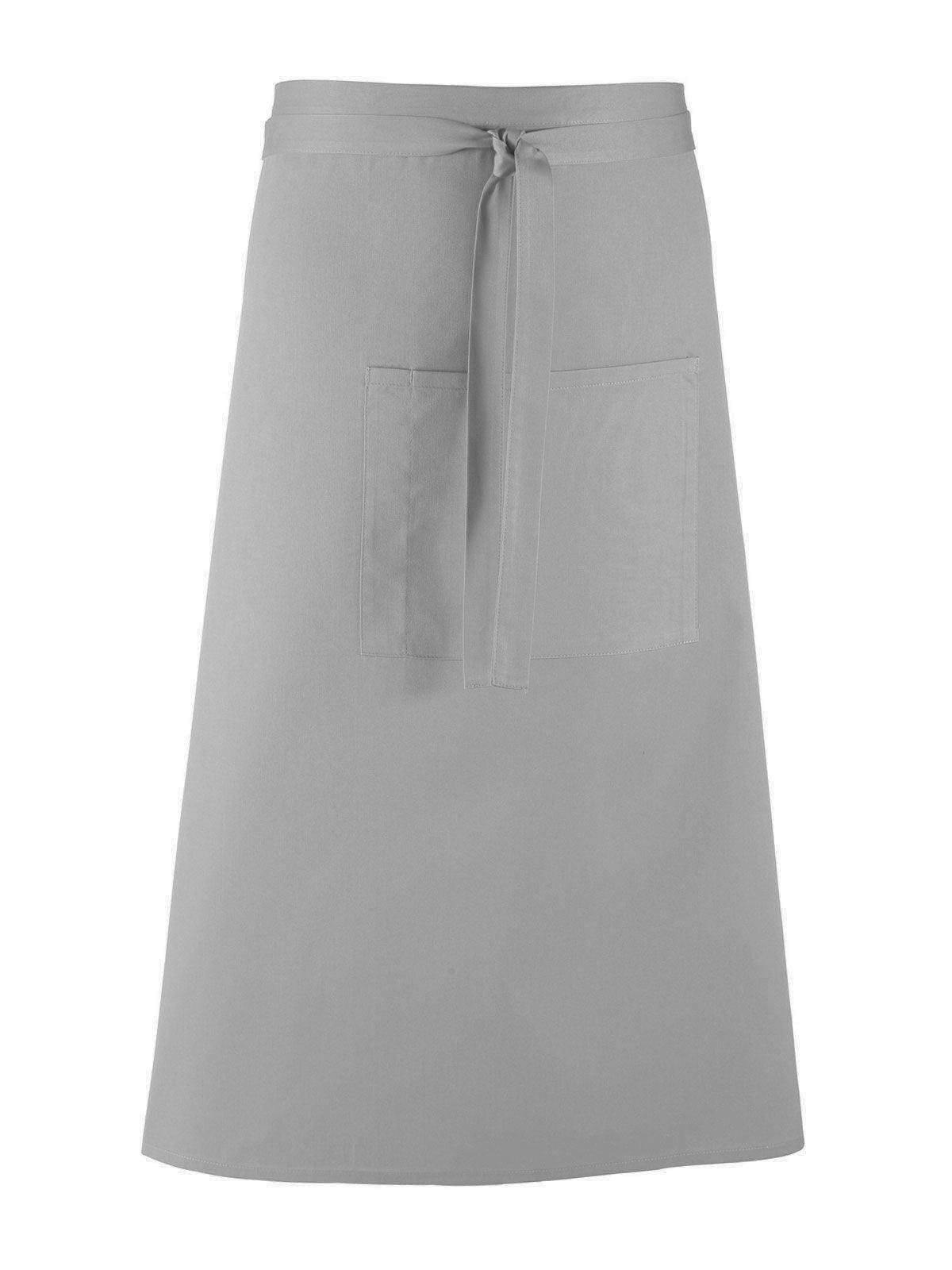 Colours Bar Apron Schürze / Kasack – Premier – Farbe silver – individuell veredelbar