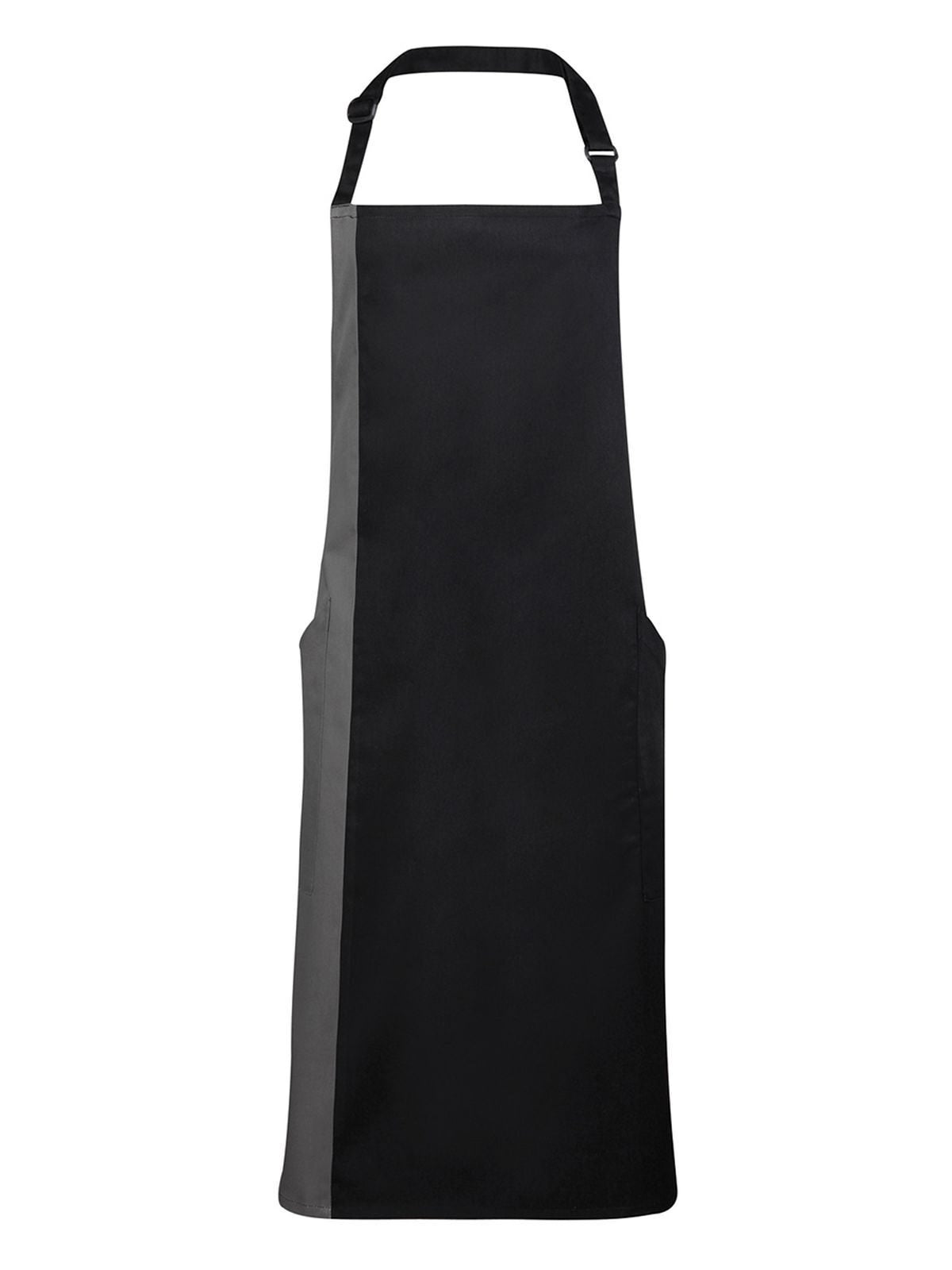 Contrast Bib Apron Schürze / Kasack – Premier – Farbe black/dark grey – individuell veredelbar
