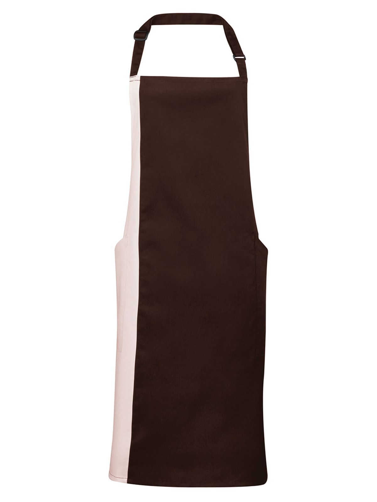 Contrast Bib Apron Schürze / Kasack – Premier – Farbe brown/natural – individuell veredelbar
