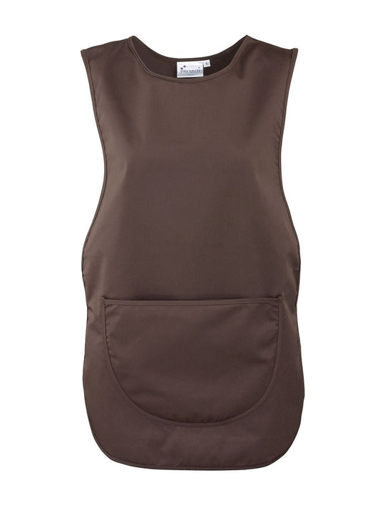 Colours Pocket Tabard Schürze / Kasack – Premier – Farbe Braun – individuell veredelbar