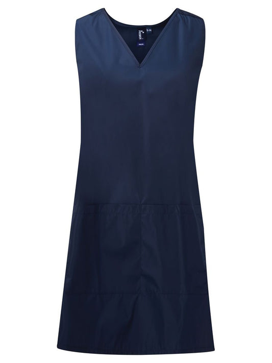 Waterproof Wrap Around Tunic Herren Schürze / Kasack – Premier – Farbe Navy – individuell veredelbar
