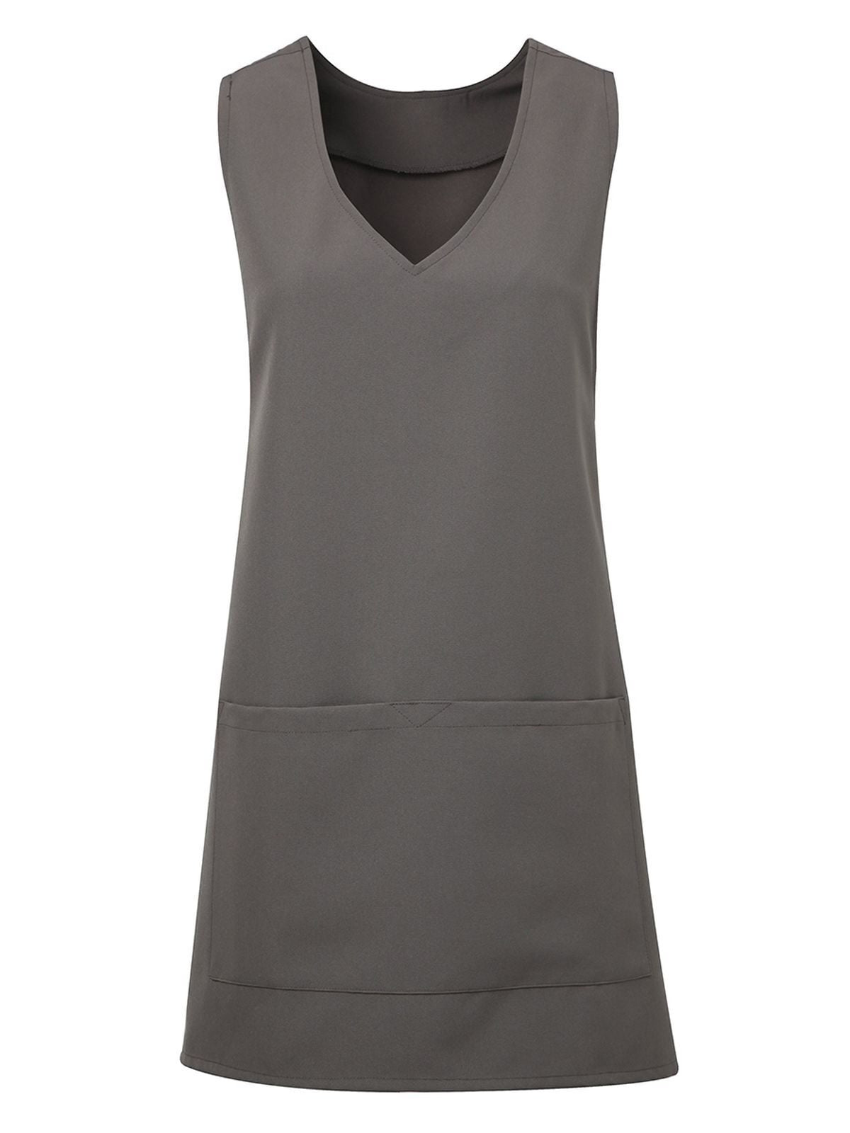 Tulip Wrap Around Tunic Schürze / Kasack – Premier – Farbe Dunkelgrau – individuell veredelbar