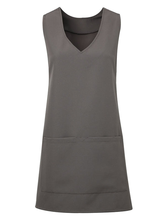 Tulip Wrap Around Tunic Schürze / Kasack – Premier – Farbe Dunkelgrau – individuell veredelbar