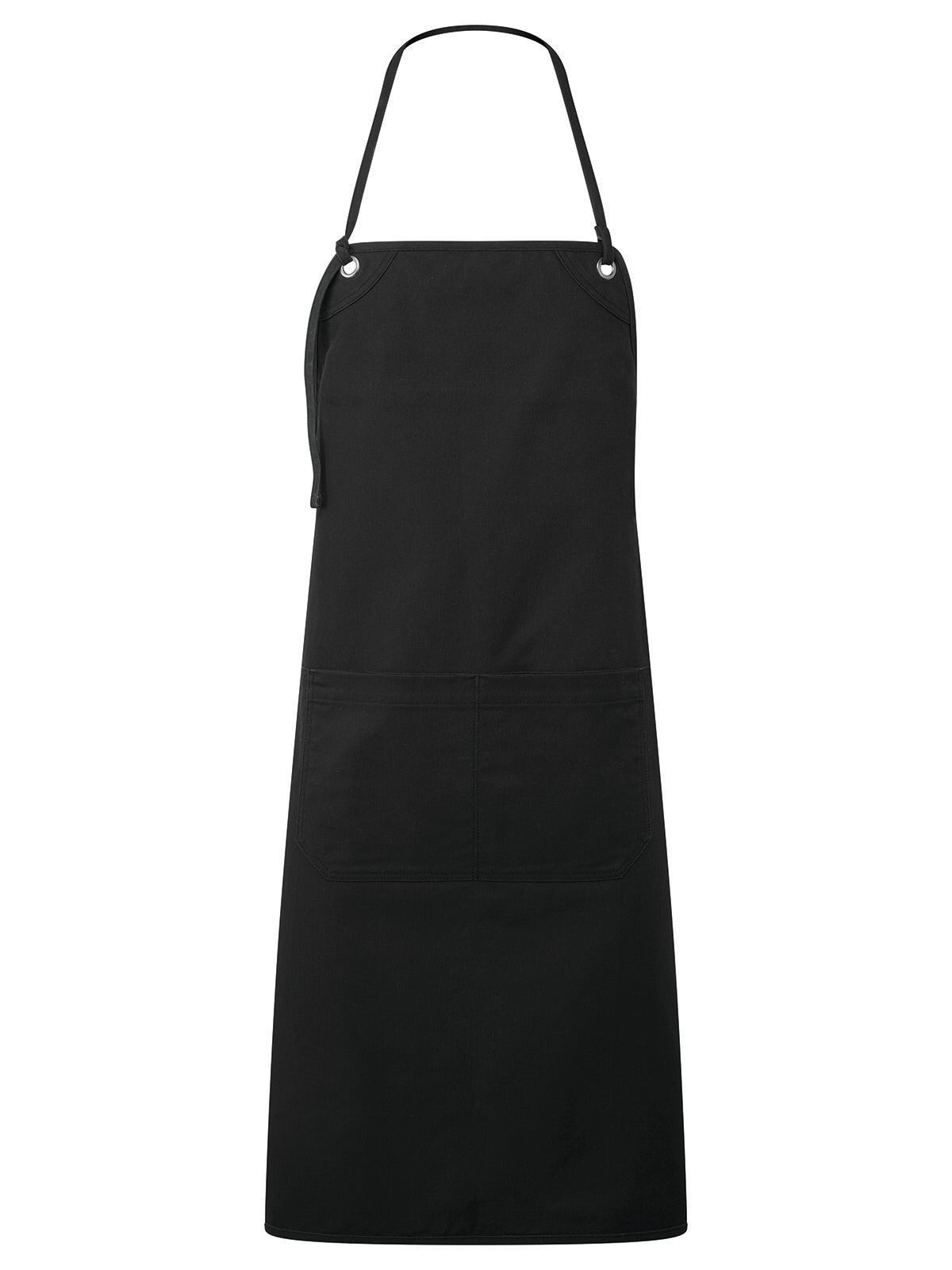 Artisan's Choice' Double Pocket Canvas Apron Schürze / Kasack – Premier – Farbe Schwarz – individuell veredelbar