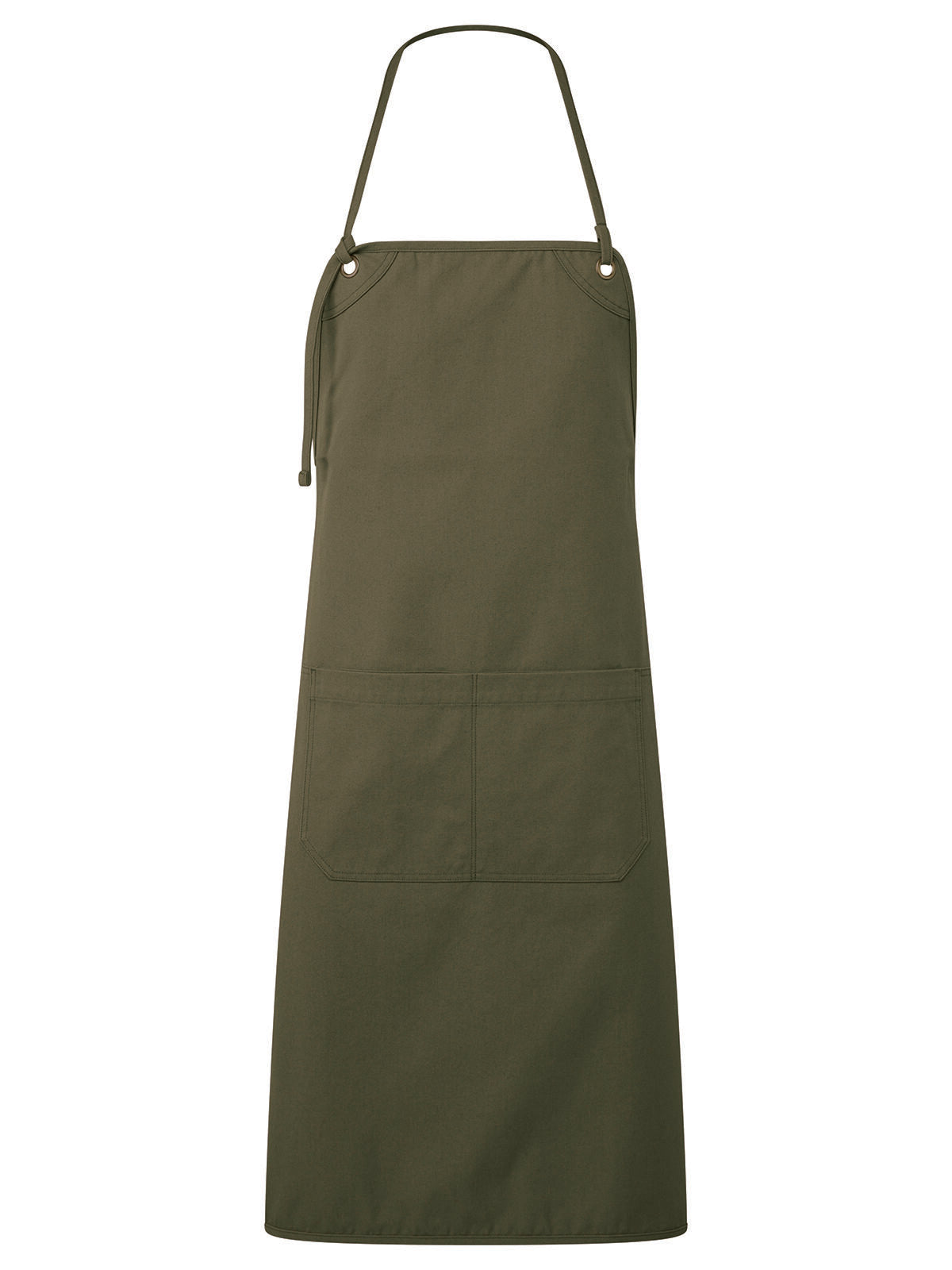 Artisan's Choice' Double Pocket Canvas Apron Schürze / Kasack – Premier – Farbe Olive – individuell veredelbar