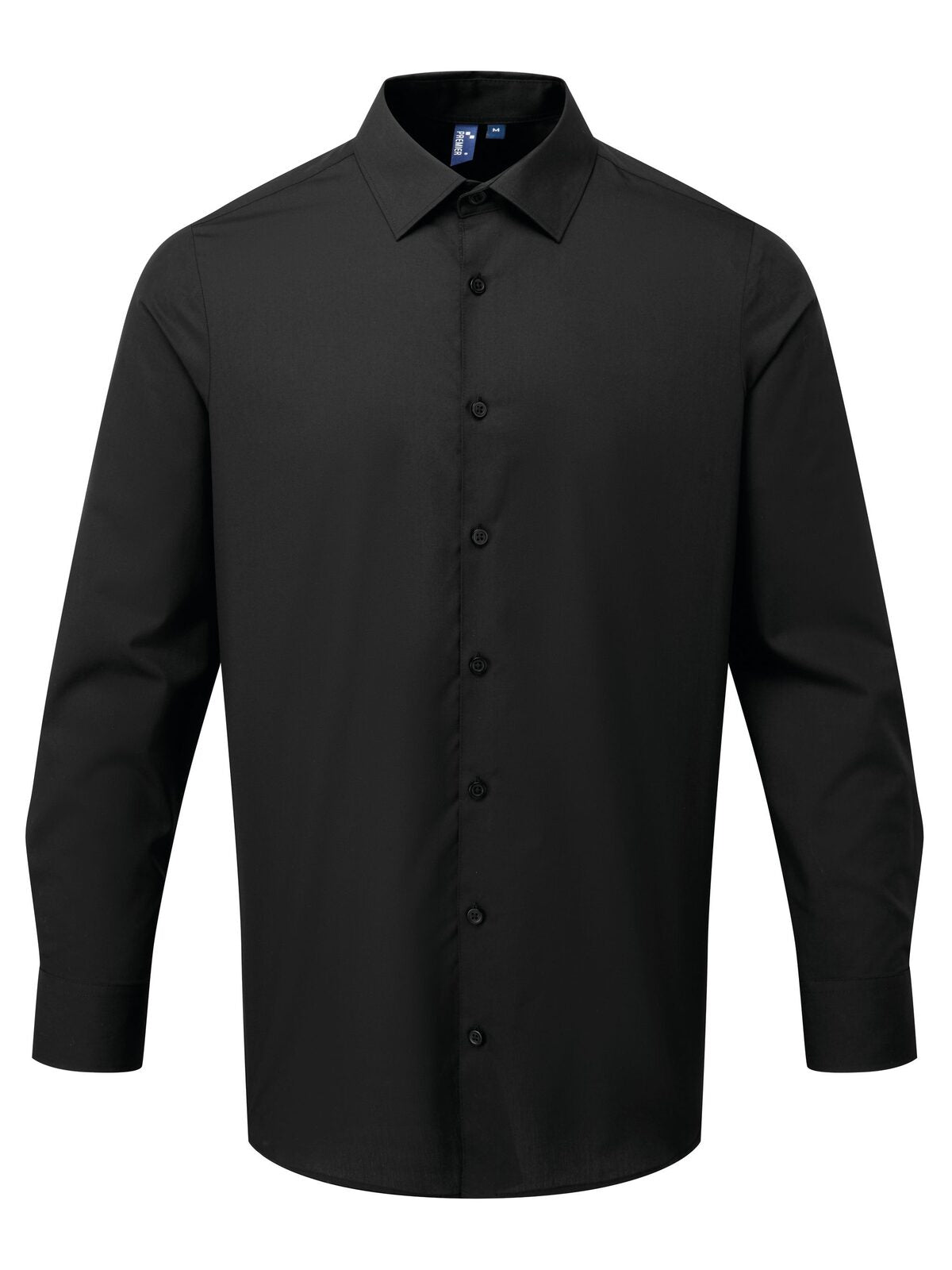 Camicia uomo in popeline 'recyclight' Herren Hemd / Bluse – Premier – Farbe Schwarz – individuell veredelbar