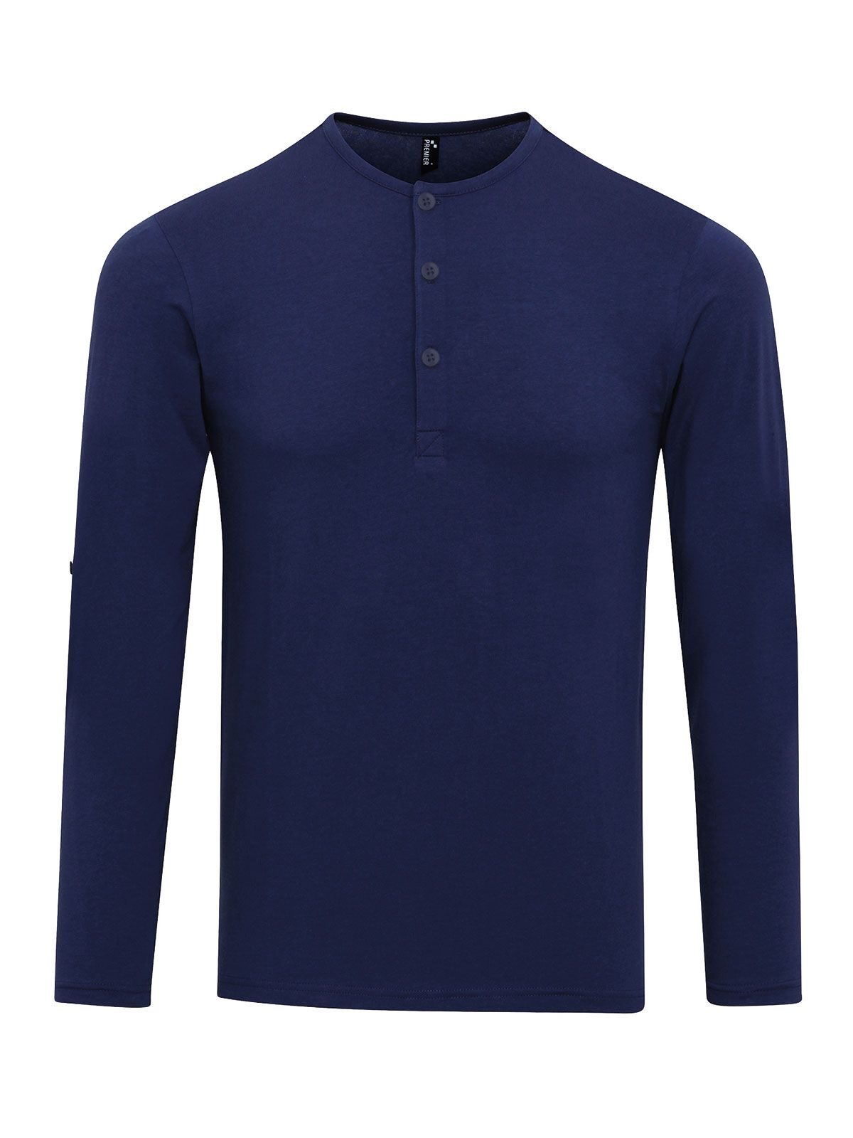 Long John Roll Sleeve Tee Herren T-Shirt – Premier – Farbe indigo – individuell veredelbar