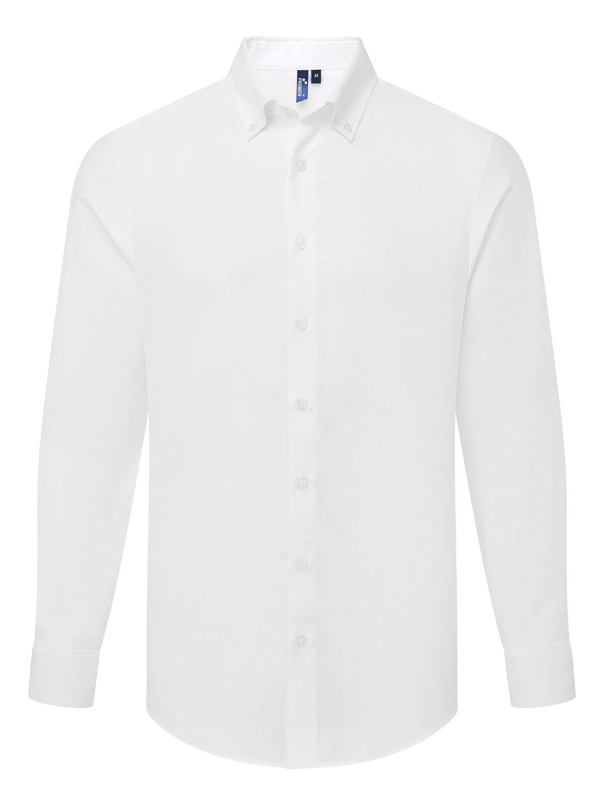 Camicia uomo Oxford 'Supreme' LS Herren Hemd / Bluse – Premier – Farbe Weiß – individuell veredelbar
