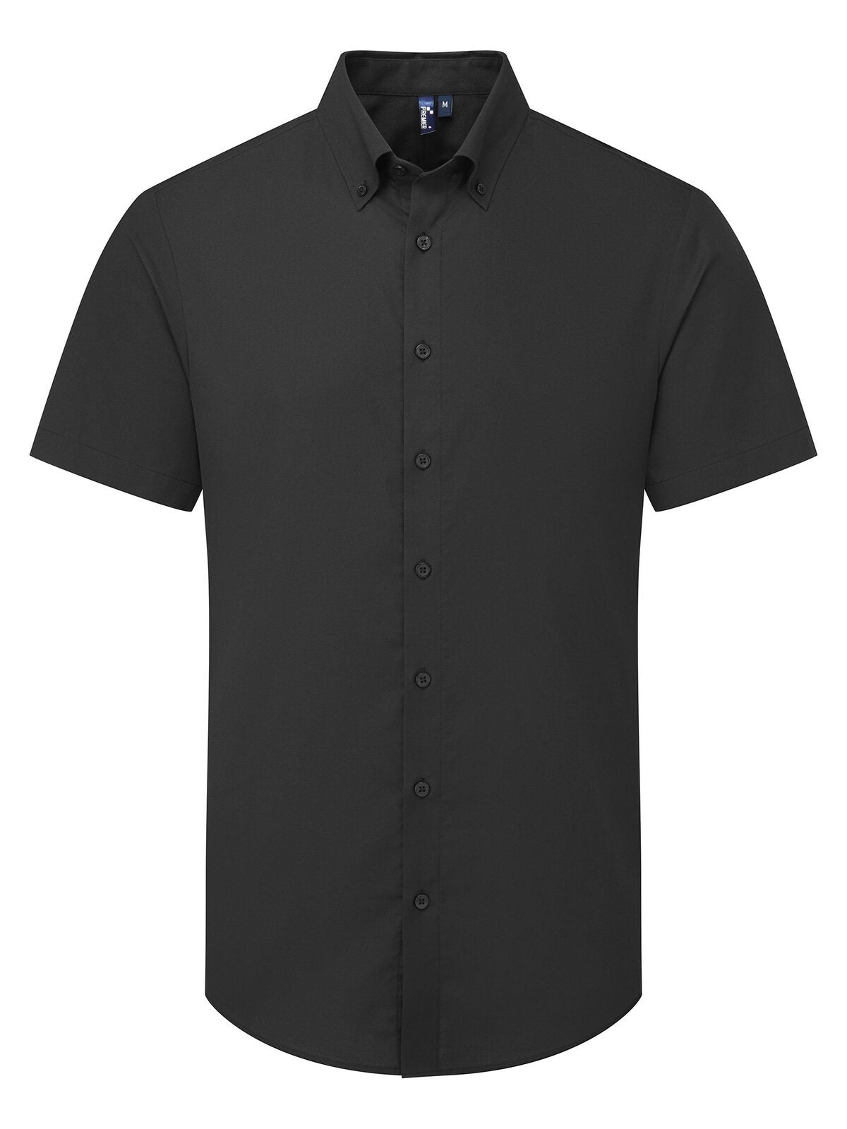 Camicia uomo Oxford 'Supreme' SS Herren Hemd / Bluse – Premier – Farbe Schwarz – individuell veredelbar