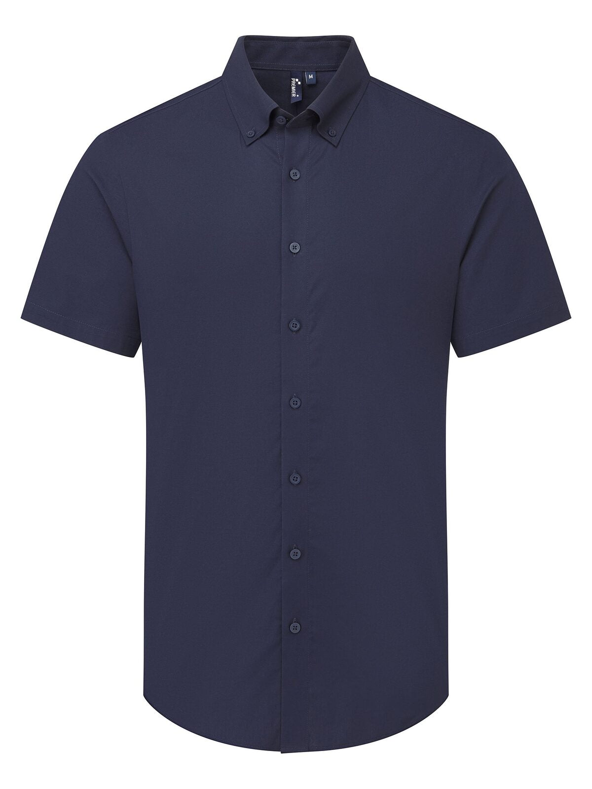 Camicia uomo Oxford 'Supreme' SS Herren Hemd / Bluse – Premier – Farbe Navy – individuell veredelbar
