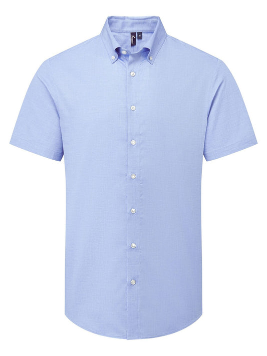 Camicia uomo Oxford 'Supreme' SS Herren Hemd / Bluse – Premier – Farbe oxford blue – individuell veredelbar