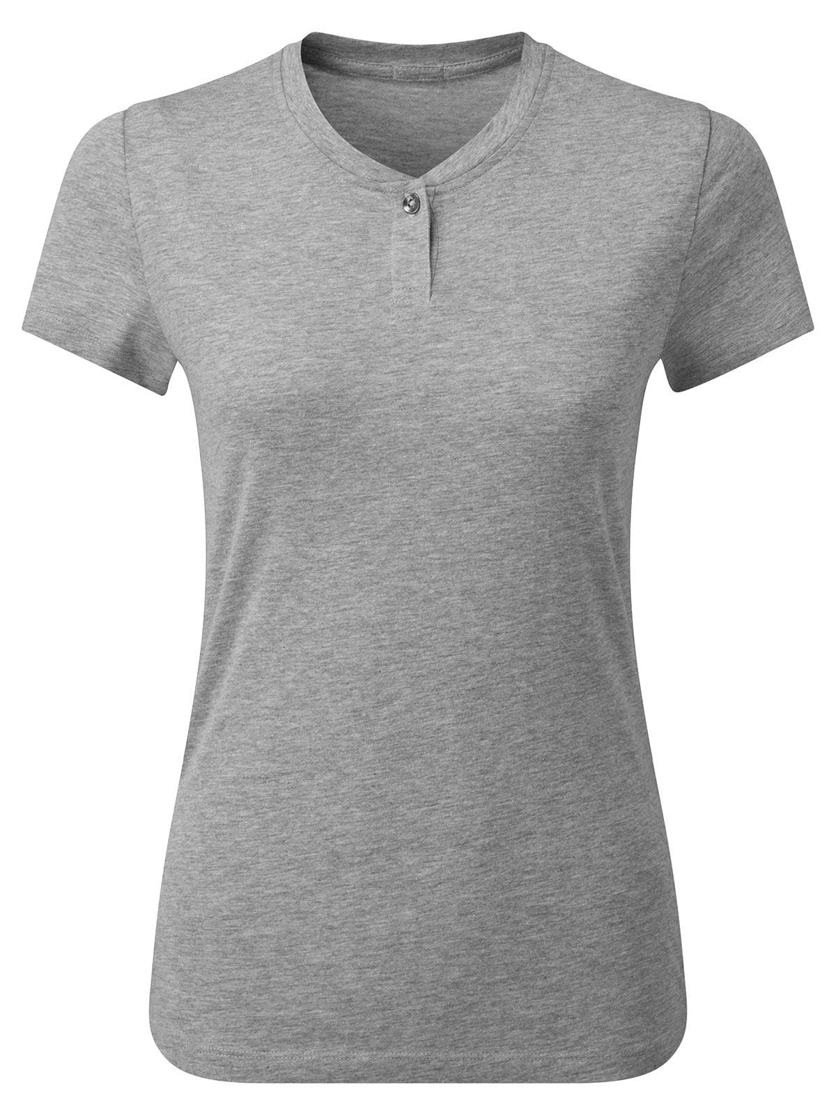 'Comis' Sustainable Tee Damen T-Shirt – Premier – Farbe grey marl – individuell veredelbar